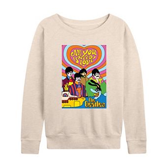 Women's The Beatles All You Need Is Love French Terry Long Sleeve Tee