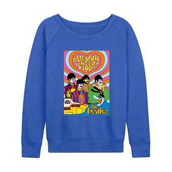 Women's The Beatles All You Need Is Love French Terry Long Sleeve Tee