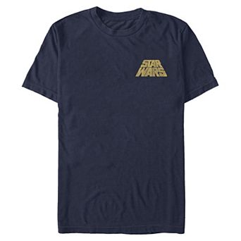 Men's Star Wars Slant Font Logo Graphic Tee