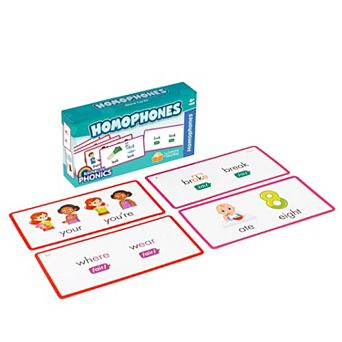 Junior Learning Homophones 65 Word Cards Flash Cards With Sound & Spelling Association