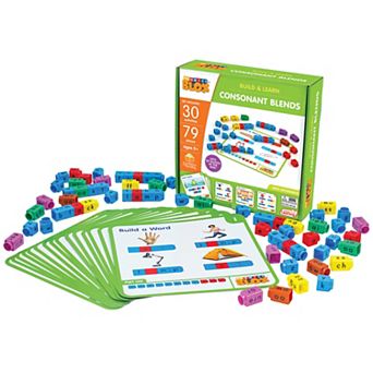 Junior Learning Rainbow Phonics Blox Consonant Blends 30 Activity Cards Educational Toy