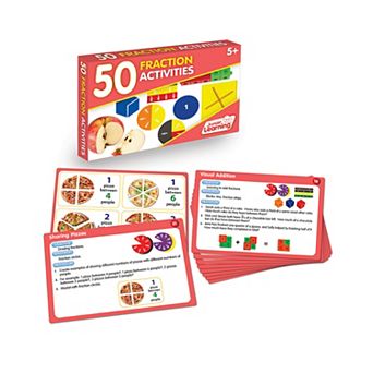 Junior Learning 50 Fraction Activities Educational Resources Math Learning Toy