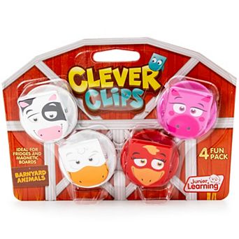 Junior Learning Barnyard Animals 4-Pack Clever Clips