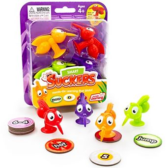 Junior Learning Smart Suckers 4 pc Hands-On Math & Literacy Game