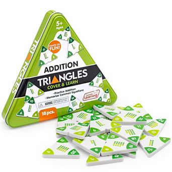 Junior Learning 18 pc Educational Addition Triangles