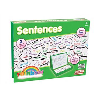 Junior Learning Rainbow Sentences 160 pc Educational Resource Game