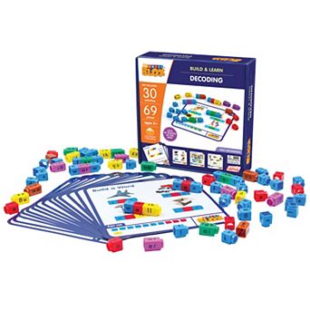 Junior Learning Rainbow Phonics Blox Decoding - 30 Activity Cards - Reading Development