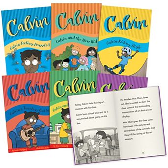 Junior Learning Calvin 6 pc Illustrated Chapter Book Set