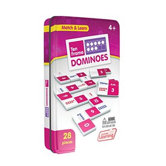 Junior Learning 28 pc Ten Frame Dominoes Activity Cards