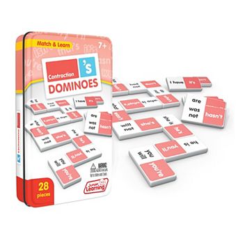 Junior Learning 28 pc Contraction Dominoes Language Arts Game