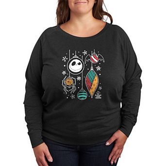Plus Size Disney's The Nightmare Before Christmas French Terry Long Sleeve Tee
