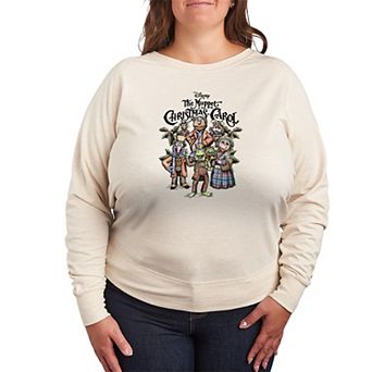 Plus Size Disney's The Muppet Christmas Carol French Terry Long Sleeve Tee