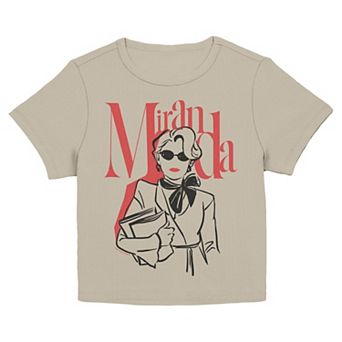 Juniors' The Devil Wears Prada 2 Miranda Priestly Sketch Graphic Baby Tee