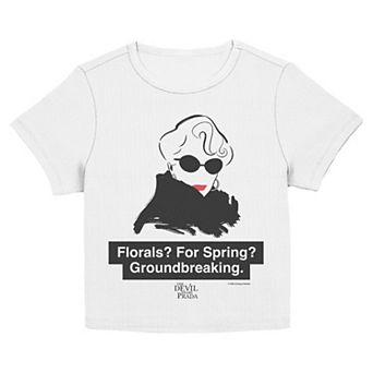 Juniors' The Devil Wears Prada Florals For Spring Graphic Baby Tee