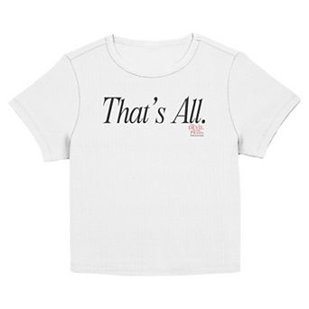 Juniors' The Devil Wears Prada That's All Graphic Baby Tee