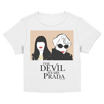 Juniors' The Devil Wears Prada 2 Andy & Miranda Sketch Graphic Baby Tee