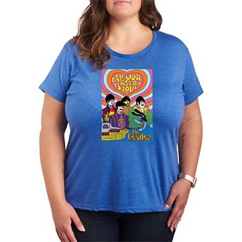 Plus Size The Beatles All You Need Is Love Graphic Tee