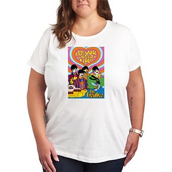 Plus Size The Beatles All You Need Is Love Graphic Tee