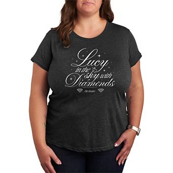 Plus Size The Beatles Lucy In The Sky With Diamonds Graphic Tee