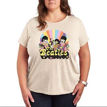 Plus Size The Beatles Retro Graphic Tee