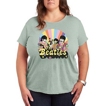 Plus Size The Beatles Retro Graphic Tee