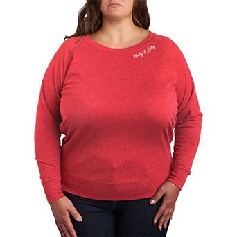 Plus Size Holly & Jolly French Terry French Terry Long Sleeve Tee