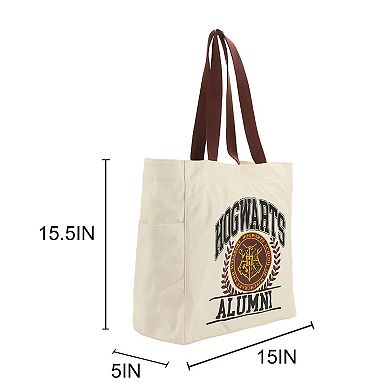 Harry Potter Hogwarts Alumni 15.5-inch Canvas Tote Bag