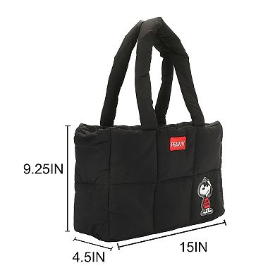 Peanuts Quilted Puffer Tote Bag