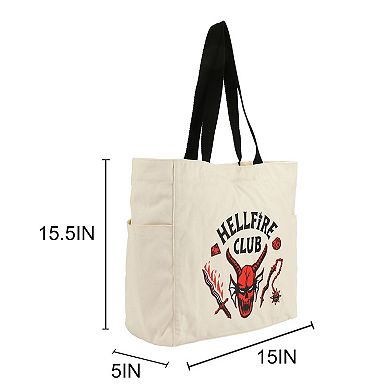 Stranger Things Hellfire Club 15.5-inch Tote Bag