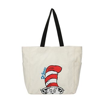 Dr. Seuss Peek-a-Boo Cat In The Hat 15-inch Canvas Tote Bag