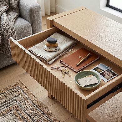 Finley & Sloane 60-inch Fluted Console Table