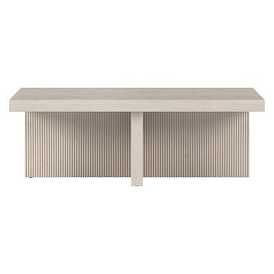 Finley & Sloane 44-inch Fluted Rectangular Coffee Table