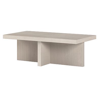 Finley & Sloane 44-inch Fluted Rectangular Coffee Table