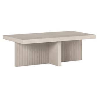 Finley & Sloane 44-inch Fluted Rectangular Coffee Table