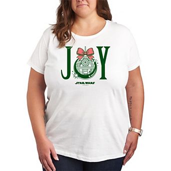 Plus Size Star Wars Joy Death Star Graphic Tee