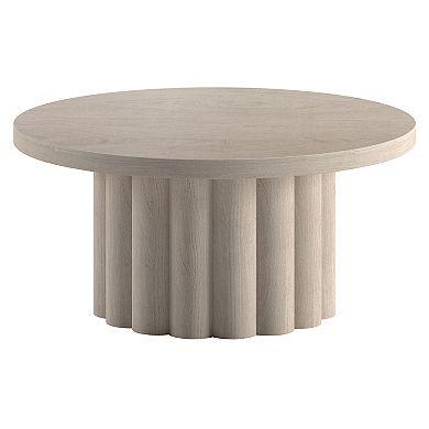 Finley & Sloane Olie 32-inch Round Fluted Coffee Table