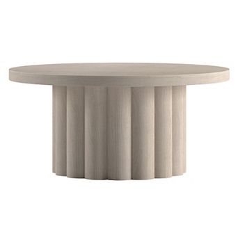 Finley & Sloane Olie 32-inch Round Fluted Coffee Table