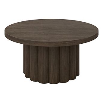 Finley & Sloane Olie 32-inch Round Fluted Coffee Table