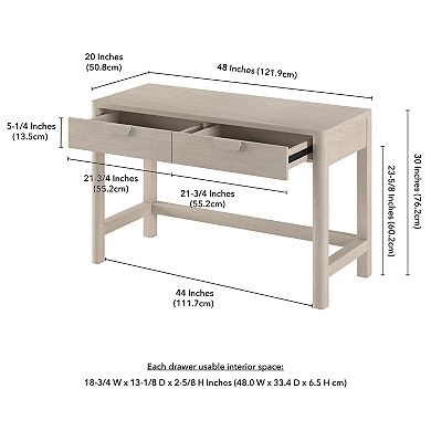 Finley & Sloane Fern 48-inch Wide Rectangular Desk
