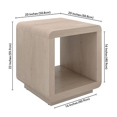 Finley & Sloane Lonni 20-inch Square Side Table