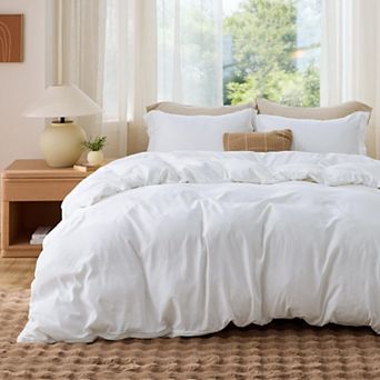 Bedsure Soft Double Brushed Duvet Cover Set with Pillowcases
