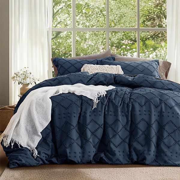 Bedsure Breathable & Soft Boho Duvet Cover Set with Pillowcases