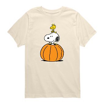 Toddler Boy Peanuts Snoopy & Woodstock Pumpkin Short Sleeve Graphic Tee