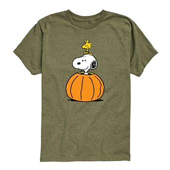Toddler Boy Peanuts Snoopy & Woodstock Pumpkin Short Sleeve Graphic Tee