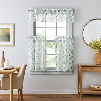 Martha Stewart Maddison 3 pc Valance & Tiers Set