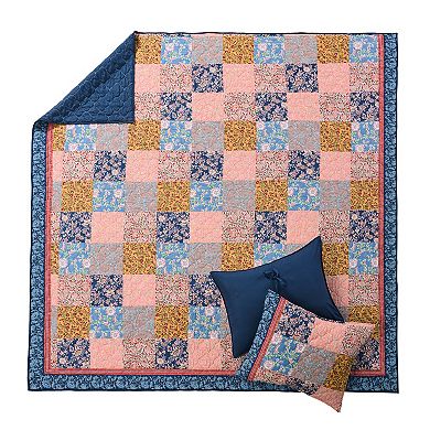 Greenland Home Fashions Tangier Patchwork Quilt Set