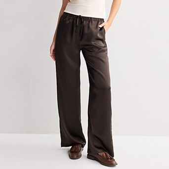 Juniors' SO® Satin Pull-On Trousers