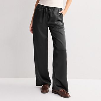 Juniors' SO® Satin Pull-On Trousers