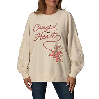 Women's Disney / Pixar's Toy Story Jessie & Bullseye Oversized Fleece Crew Sweatshirt
