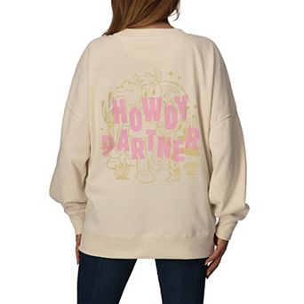 Women's Disney / Pixar's Toy Story Jessie & Bullseye Oversized Fleece Crew Sweatshirt